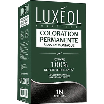Luxéol Трайна боя за коса (без амоняк) 1N Абаносово черно 1 бр. | Luxéol (337710 NTRV)