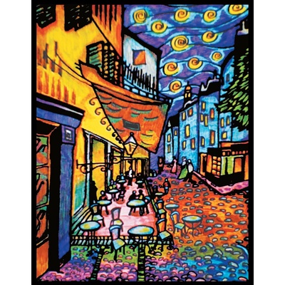 Colorvelvet Sametový obrázek Café d´Arles 50x70cm COLORVELVET - RC_306742