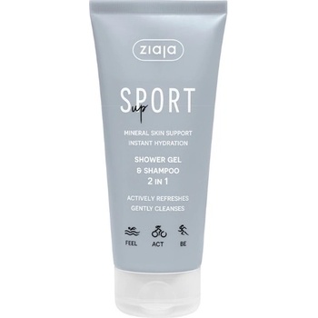 Ziaja Sport Up Шампоан и душ гел 2 в 1, 200 ml