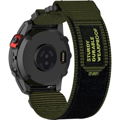 PROTEMIO 93953 STURDY Nylonový remienok pre Garmin Fenix 8 51mm tmavozelený