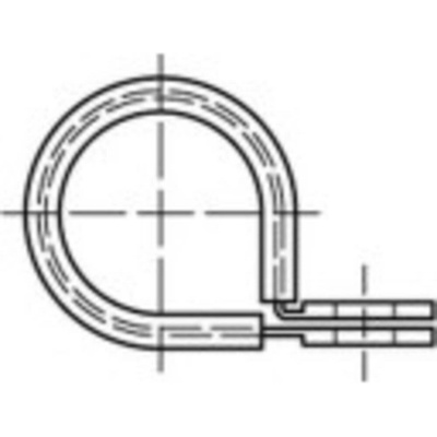 Rúrkové spony TOOLCRAFT, 9 mm, 100 ks