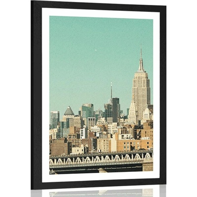 Plakát s paspartou magický New York - 40x60 no frame