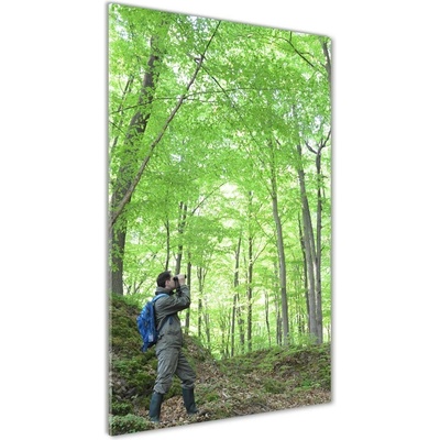 Vertikálny foto obraz sklo tvrdené Ornitológ 50x100 cm