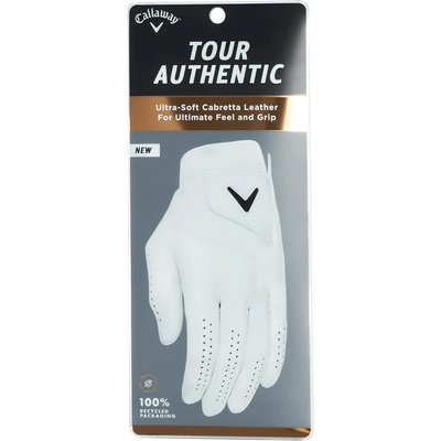 Callaway Tour Authentic Mens Golf Glove Levá Bílá XL 2022
