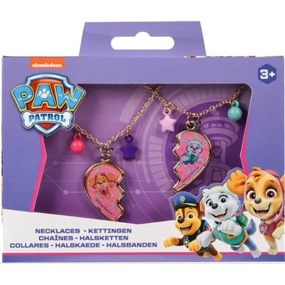 CANENCO Náhrdelníky pro kamarádky Paw Patrol 2 ks srdíčka