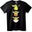 NOONEBRAND Тениска Baby Yoda 3 Пози - 2XL, Black