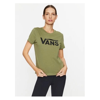 Vans Тишърт Wm Flying V Crew Tee VN0A3UP4 Зелен Regular Fit (Wm Flying V Crew Tee VN0A3UP4)