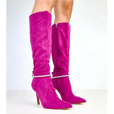 Kozačky na podpatku model 218126 Solea