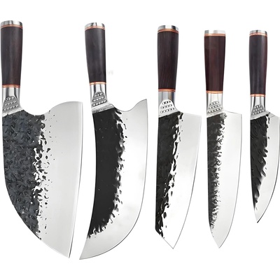 HARAHU Комплект кухненски ножове na-26834 - Кафяв kp26834 (na-26834)