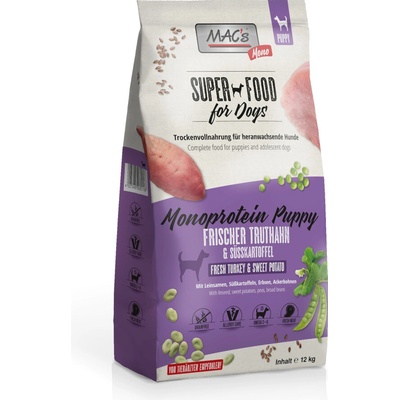 Mac's Dog Mono Puppy Turkey 12 kg