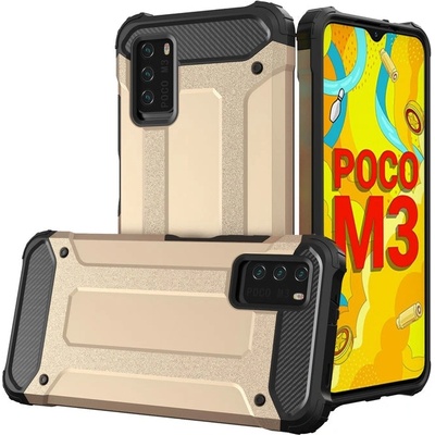 HQWear Калъф Hybrid Armor Tough, за Xiaomi Redmi Note 10 5G / Poco M3 Pro, златен (9111201944282)