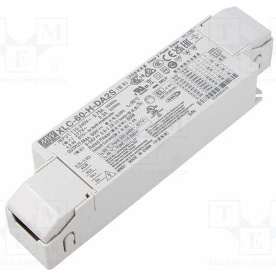 MEAN WELL XLC-60-H-DA2S Napájecí zdroj: spínaný; LED; DALI 2; 60W; 9÷54VDC; 900mA÷1,7A