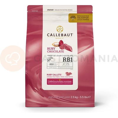Callebaut Ružová čokoláda Ruby 2,5 kg