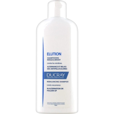 Ducray Elution šampón pre navrátenie rovnováhy citlivej vlasovej pokožke 400 ml