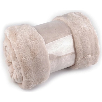 Deka bubble fleece 150x200 cm béžová světlá 1 ks