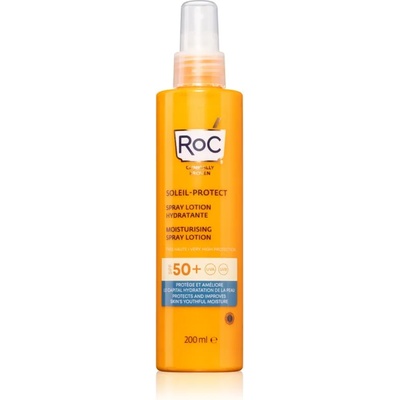 RoC Soleil Protect Moisturising Spray Lotion слънцезащитен хидратиращ спрей SPF 50+ 200ml