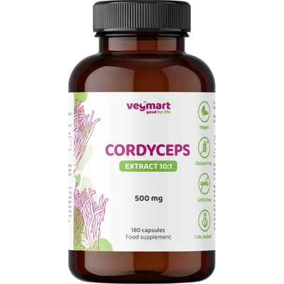 Vegmart Cordyceps 300 mg 90 kapslí