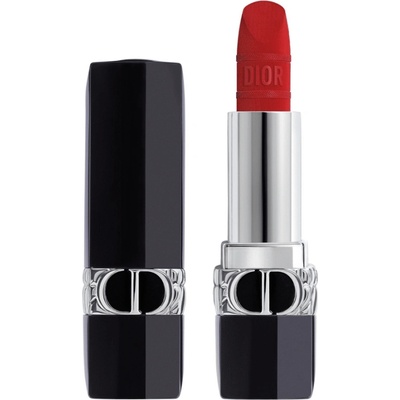 Dior Rouge Satin Matte кремообразно червило Iconic Red 3.5 г