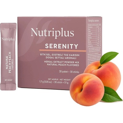 Nutriplus Serenity čaj s broskvovou příchutí 30 x 1,7 g