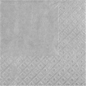 Santex Салфетки едноцветни 21 x 20 см ЦВЯТ: Сребърен