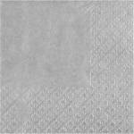 Santex Салфетки едноцветни 21 x 20 см ЦВЯТ: Сребърен