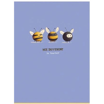 Shkolyaryk Publishing House Тетрадка, с телбод, A4, карирана, 40 страници, SHKOLYARYK, "Bee different", смесена A4-040-5245K (A4-040-5245K)