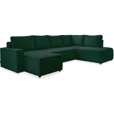 Miuform Тъмнозелен разтегателен ъглов диван от рипсено кадифе (десен ъгъл/"U" форма) Brave Dave - Miuform (1659PO14)