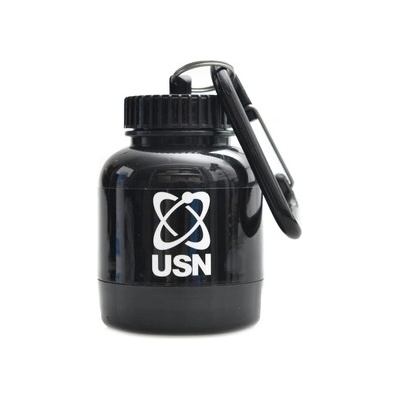 USN Powder bank nádoba na proteiny a suplementy s karabinou