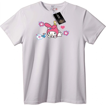NOONEBRAND Тениска My Melody с Цветя - XXS, White