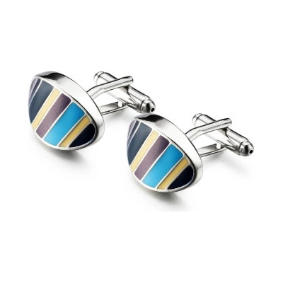 Knoflickarna.CZ manžetové knoflíčky barevné proužky – Zbozi.Blesk.cz