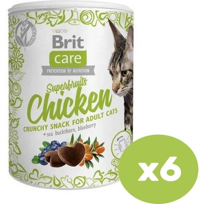 Brit Care Cat Snack Superfruits Chicken 6 x 100 g