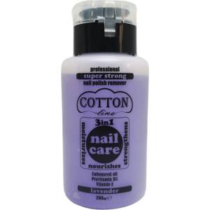 Cotton line професионален лакочистител, 3в1, 200мл, Лавандула