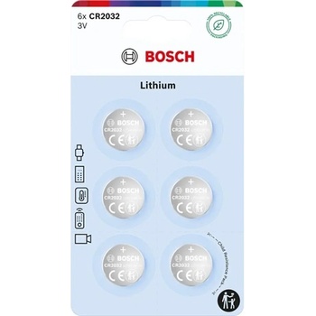 Bosch CR2032B6/00 GOMBELEM LITHIUM 3.0V 6-BLISTER (CR2032B6/00)