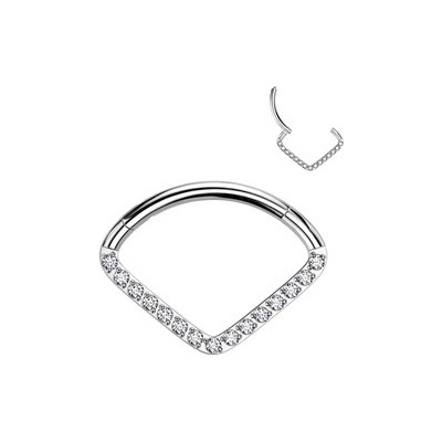 Šperky4U piercing septum helix cartilage titan TIT1259-1210