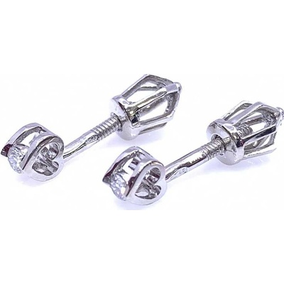 Jan Kos jewellery zlaté náušnice s briliantem 83000538