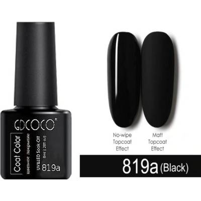 GDCOCO černý gel lak pro mirror pudry 8 ml