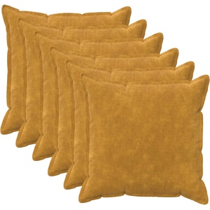 vidaXL Калъфка за възглавница 6 pcs HOUTEN Жълто 60 x 60 cm (920782)