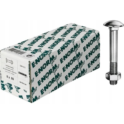 Zámkové šrouby DIN603 s maticí M12x300mm 10 Ks – Zboží Mobilmania