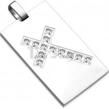 Image 1 of Talitha Плочка с кръст от цирконии