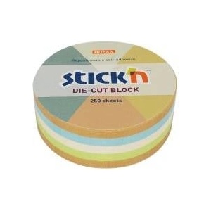 STICK'N Stickn Notes 67x67mm circle 4 colors (250)