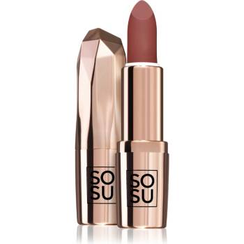 SOSU Cosmetics Let Them Talk Lipstick дълготрайно червило с матиращ ефект цвят Birthday Suite 3, 5 гр