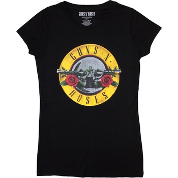 Guns N' Roses Classic Bullet Logo (Skinny Fit) Black M Дамски Риза (GNRTS03LB02)
