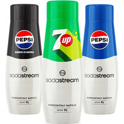SodaStream sirupy pepsi 7up pepsi max 3 x 440 ml