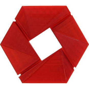 3DJAKE easyPETG Transparent Red - 1, 75 mm / 2300 g (9010707006558)