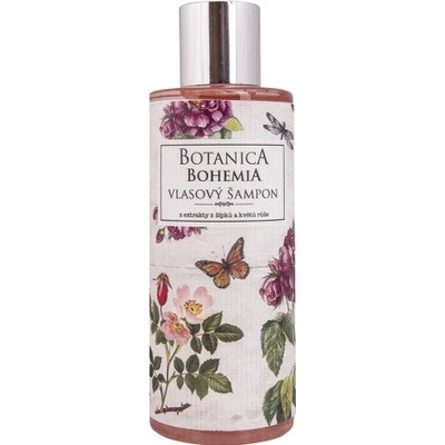 Bohemia Gifts & Cosmetics Botanica Šípek a ruže šampón na vlasy 200 ml