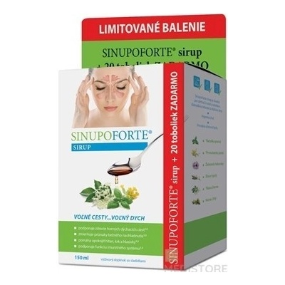 SINUPO Forte Sirup 150 ml + 20 tabliet