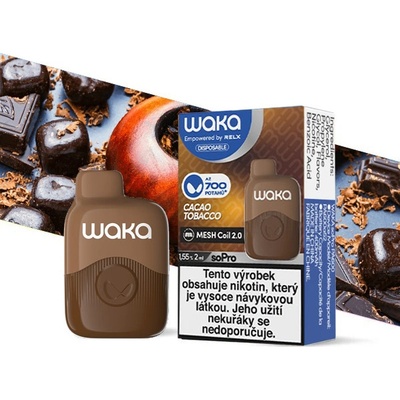 WAKA soPro Cacao Tobacco 18 mg 700 potáhnutí 1 ks