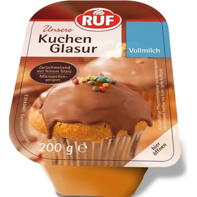 RUF Čokoládová poleva mléčná na dorty 200 g