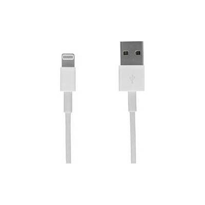Datový kabel USB A na Lightning, barva bílá - 2 metry