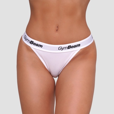 GymBeam Nohavičky Tanga 3Pack White